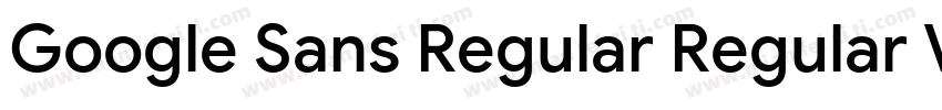 Google Sans Regular Regular Version字体转换